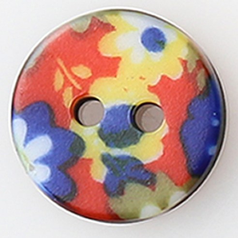 HR빅버튼 로조 단추 NO43 13mm, 혼합 색상, 8개입