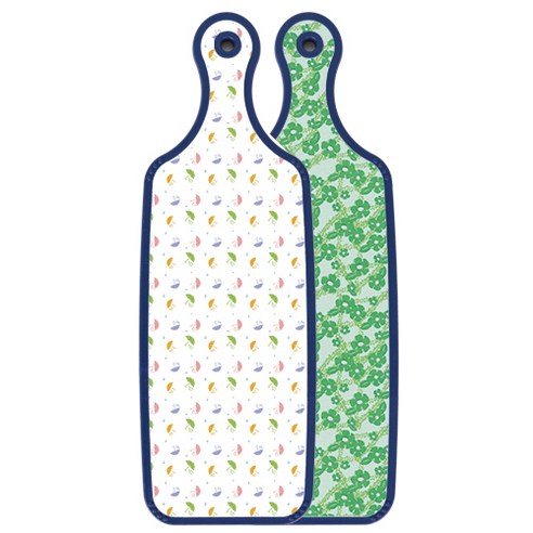 로엠디자인 블루에디션 양면 서빙 도마 그린봉선화, 우산, 1개