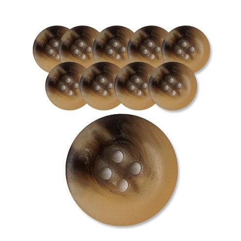 패션포인트 브레인단추 40mm, DBG, 10개입