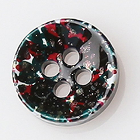 HR빅버튼 베이루트 단추 NO18 11mm, 혼합 색상, 12개입