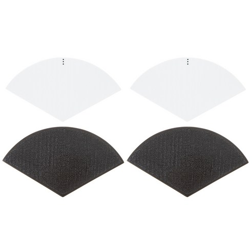 정담 정헌진 3-1매트 4p, 백자, 흑유, 22.5 x 17cm