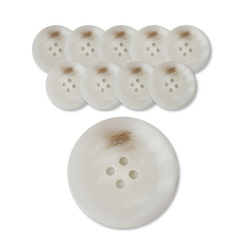 패션포인트 모던무광단추 15mm, WT, 10개