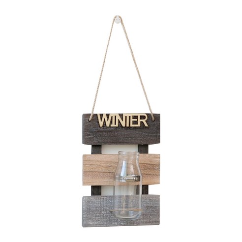 블럭마트 인테리어 벽걸이꽃병 3단, WINTER, 1개