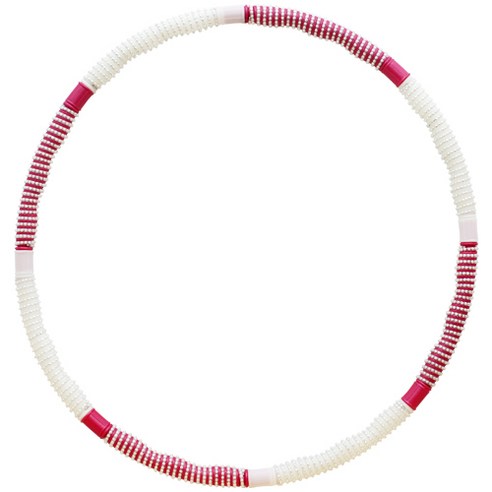 나리아 쥬얼리 지압 훌라후프 1.8kg, 바이올렛 + 화이트, 1개
