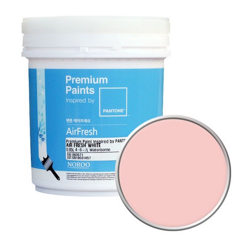 노루페인트 팬톤 에어프레쉬 무광 수성 페인트 1L, 13-1520 Rose Quartz, 1개