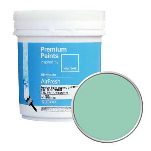 노루페인트 팬톤 에어프레쉬 페인트 무광 1L, Grayed Jade(14-6011)