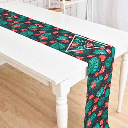 노랜드 다크 리프 스타일 테이블러너 30 x 160 mm, 6, 1개