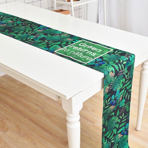 노랜드 다크 리프 스타일 테이블러너 30 x 160 mm, 2, 1개