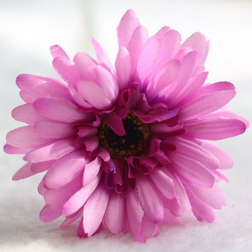 블럭마트 조화 거베라 국화꽃 5p, 밝은자주