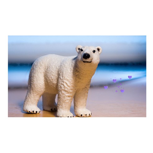 UVDS 주방 아트보드 북극곰-보라하트, 1개