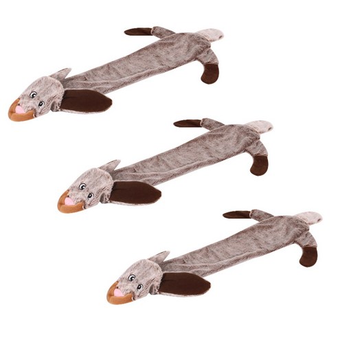 펫나인 반려동물 봉제인형 장난감 68cm, 토끼, 3개입