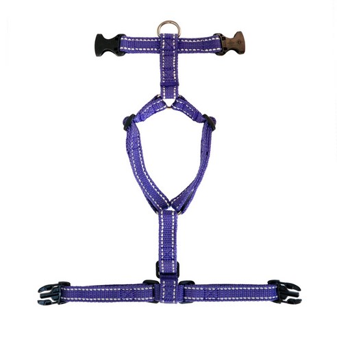 코코테일 빛반사 H형 하네스 가슴줄, 바이올렛