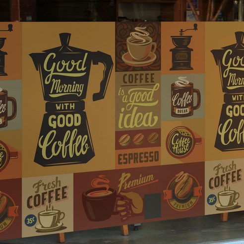 뭉키데코 고급칼라 안개시트, with good coffee