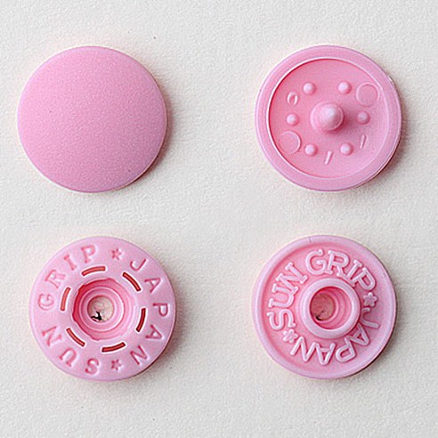 썬그립 티단추 13mm, 핑크, 100세트