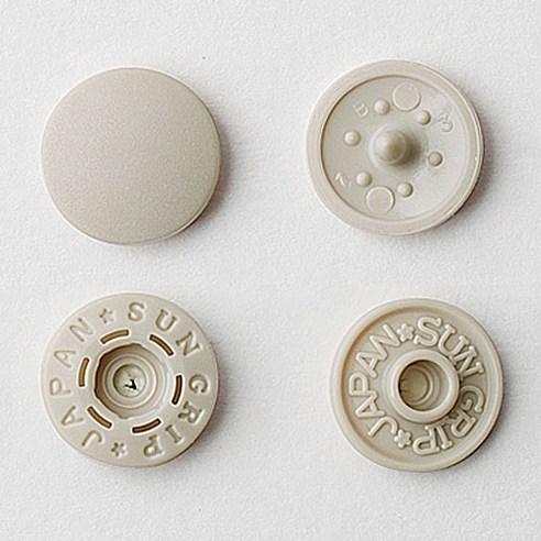 썬그립 티단추 13mm, 베이지, 100세트