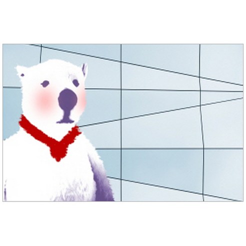 유브이디에스 아트보드 주방시트지 북극곰, 1개