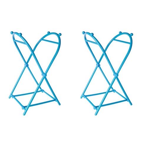 앤티스 주방용품 접이식 쓰레기 봉투 홀더, 블루, 2개