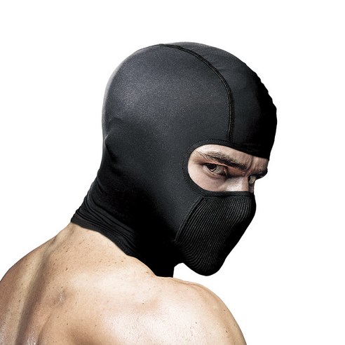 나루 워셔블 필터링 스포츠 바라클라바 F3F, 블랙