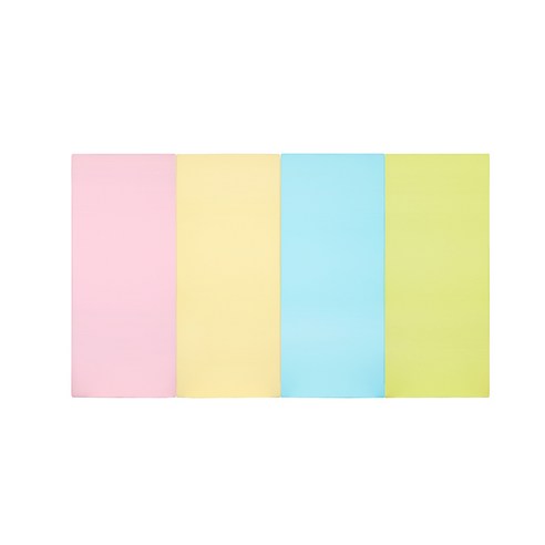 퍼니존 퍼니테라피 베이비핑크비비드시리즈5 유아폴더매트, 베이비핑크 + 아이보리 + 스카이블루 + 피스타치오