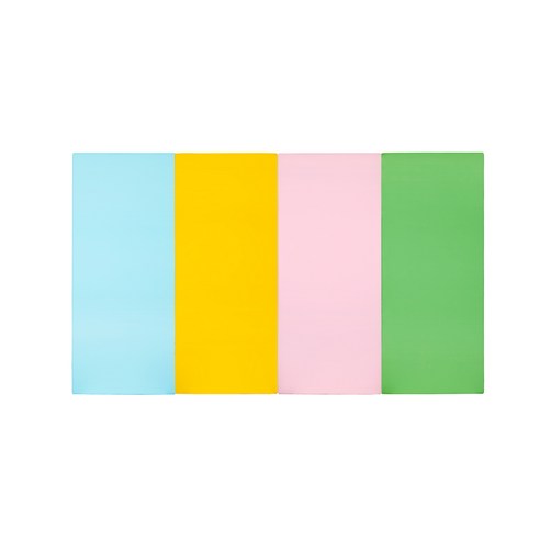 퍼니존 퍼니테라피 스카이블루비비드시리즈5 유아폴더매트, 스카이블루 + 옐로우 + 베이비핑크 + 그린