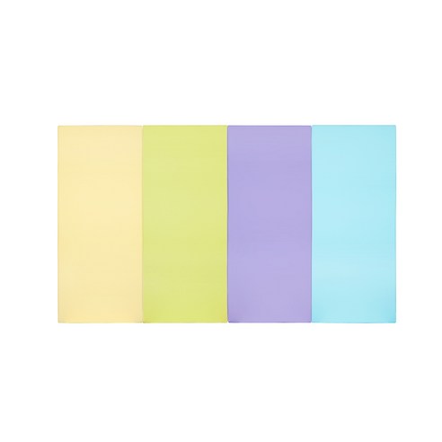 퍼니존 퍼니테라피 유아폴더매트 아이보리비비드시리즈5, 아이보리 + 피스타치오 + 바이올렛 + 스카이블루