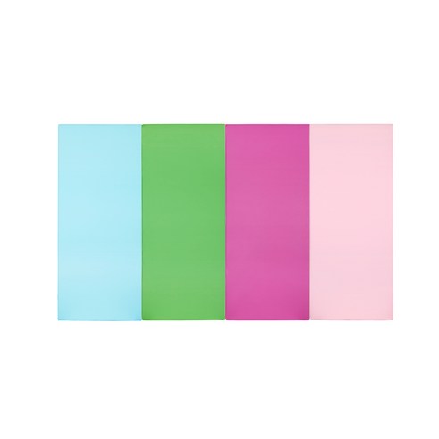 퍼니존 퍼니테라피 유아폴더매트 스카이블루비비드시리즈5, 스카이블루 + 그린 + 핫핑크 + 베이비핑크, 중(200 x 120 x 4 cm)