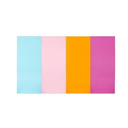 퍼니존 퍼니테라피 유아폴더매트 스카이블루비비드시리즈5, 스카이블루 + 베이비핑크 + 오렌지 + 핫핑크