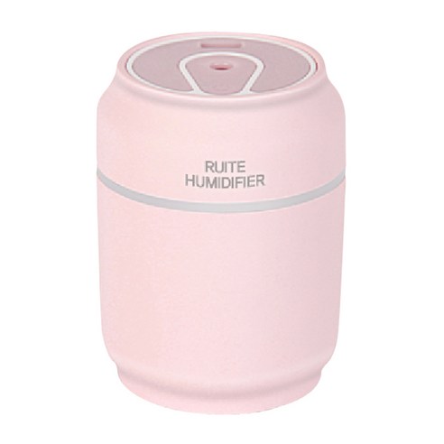 루이트 LED 선풍기 캔 미니 가습기, RT-CH107(핑크)