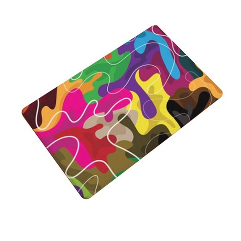 해피팝 리젝트리 미끄럼방지 주방발매트, 컬러퍼즐