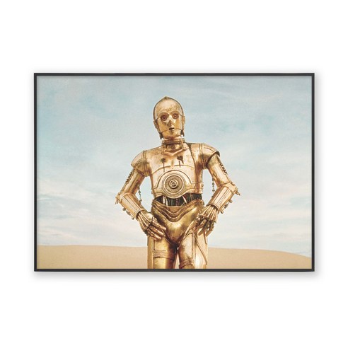 콜렉션플러스 스타워즈 C3PO 17001 포스터 + 메탈 액자, 블랙