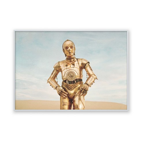 콜렉션플러스 스타워즈 C3PO 17001 포스터 + 메탈 액자, 화이트