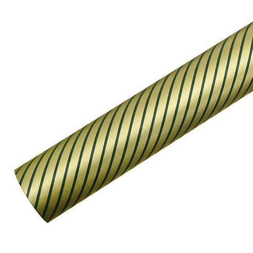 영프라자 사선 종이포장지 53cm x 10m, 카키, 1개