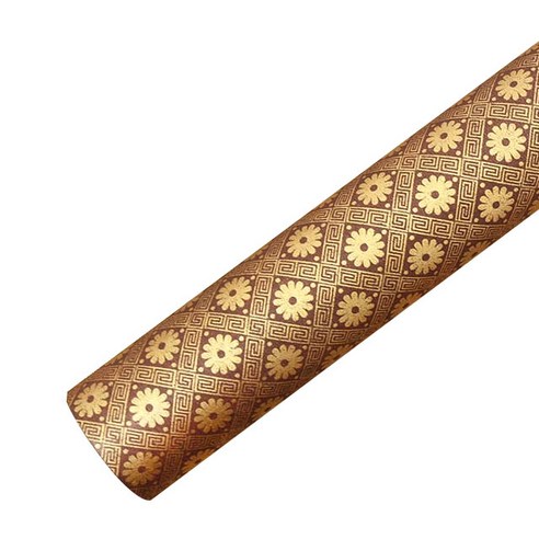 영프라자 국화 종이포장지 53cm x 10m, 초코, 1개