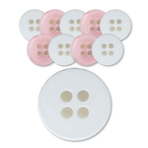 패션포인트 로고민자 단추 10mm, 033, 10개입