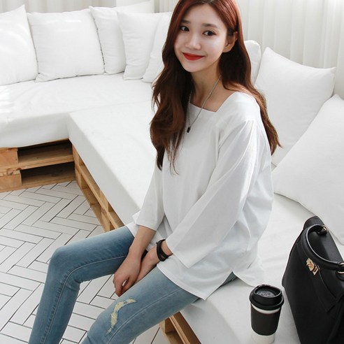 봉봉스토리 소프트 7부 임부용 티셔츠