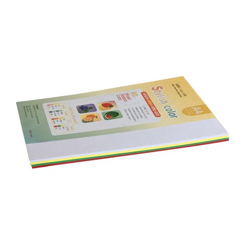 종이문화 스타일리쉬 시즌칼라 색지 혼합 167 SS-winter 80g, A4, 130매
