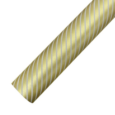 영프라자 사선 종이포장지 53cm x 10m, 실버, 1개