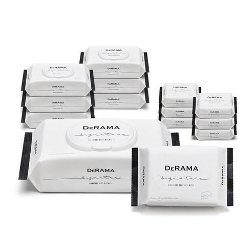 드라마 시그니처 아기물티슈 캡형 62매 + 휴대형 20매, 7세트