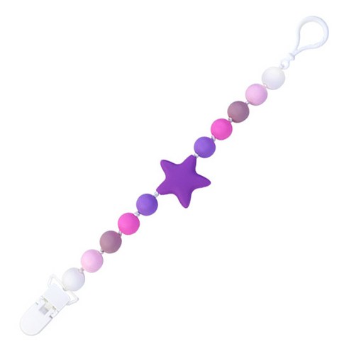 아가프라 실리콘 노리개 홀더, 스타퍼플, 1개