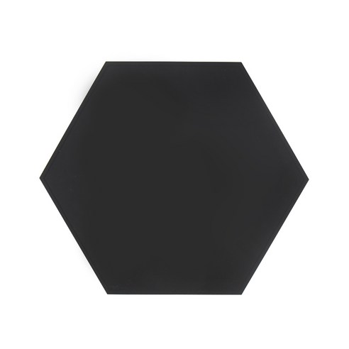 에이드엘 헥사곤 실리콘 테이블매트, 블랙, 395 x 343 mm