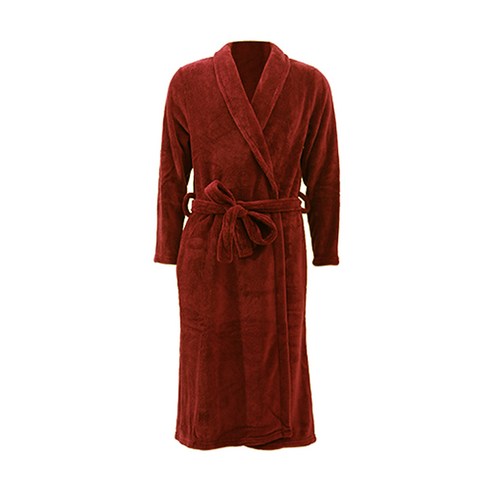 DM 알럽홈 플란넬 로브 샤워 가운 XXXL, 브릭, 1개