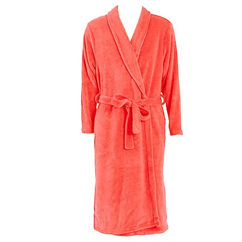 DM 알럽홈 플란넬 로브 샤워 가운 XXXL, 딥코랄, 1개