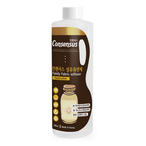 컨센서스 패밀리 섬유유연제 베이비로션 본품, 500ml, 1개