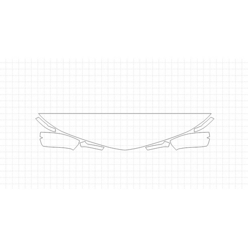 헥시스 쉐보레 볼트 EV 2018 PVC PPF 보호필름 차량용 가드용품, 07. HFM 30.48cm, STRAIGHT, WRAPPED, 1개