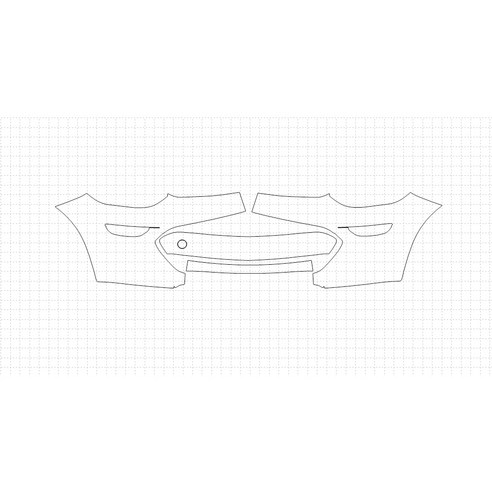 헥시스 쉐보레 볼트 EV 2018 PVC PPF 보호필름 차량용 가드용품, 02. BUMPER 60.96cm, 1개