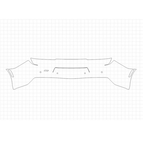 헥시스 쉐보레 카마로 SS 2018 PVC재질 REAR BUMPER SENSORS 범퍼 PPF보호필름, 1개