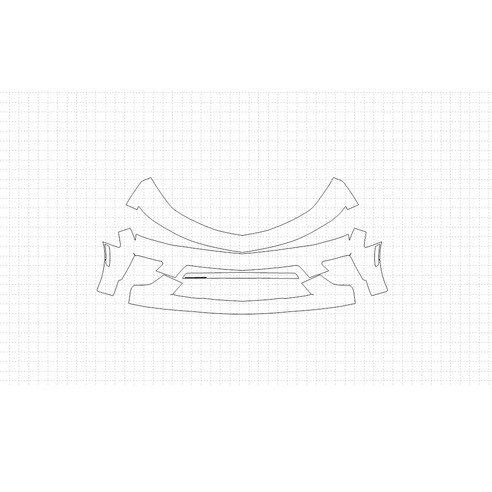 헥시스 쉐보레 카마로 SS 2018 PVC재질 BUMPER D형 범퍼 PPF보호필름, 1개