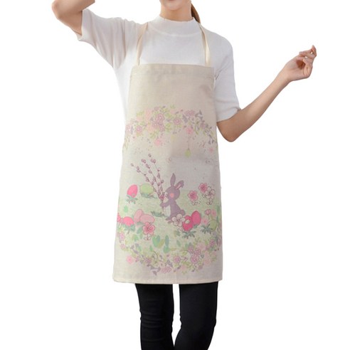 이엘피코리아 아로마홈패션 앞치마, 가든래빗, 1개