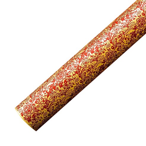 포포팬시 르네 종이포장지 53cm x 20m, 골드, 1개