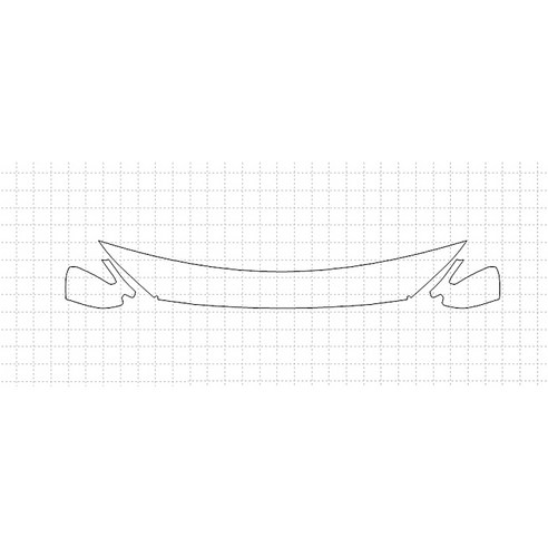 헥시스 현대 코나 ULTIMATE 2018 PVC PPF 보호필름 차량용 가드용품, 05. HFM 30.48cm, BIKINI, WRAPPED, 1개